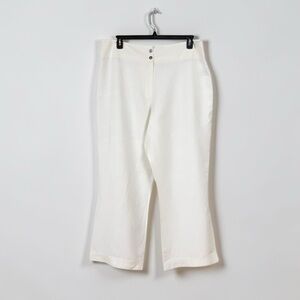 Womens Linen Wide Leg Pants Size 18 Beachy Bohemian Lagom Minimalist Coastal